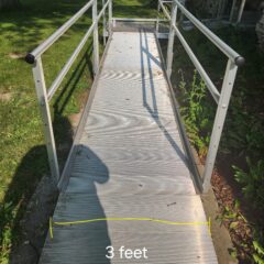 Wheelchair accessible ramp